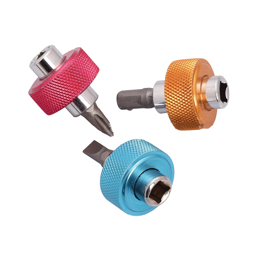 

3PCS 1/4" Square Drive Palm Precision Screwdriver Bit Set Multitools Socket Adapter Slot Square Drill Bit Adapter Hand Tool