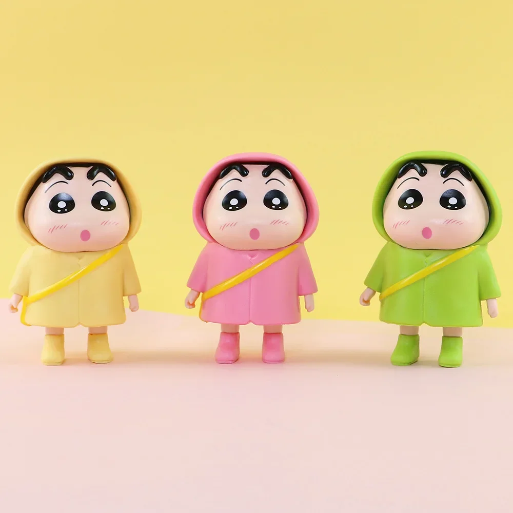 Crayon Shin-chan милый плащ-дождевик с гантелями статуя экшн-фигурка настольная