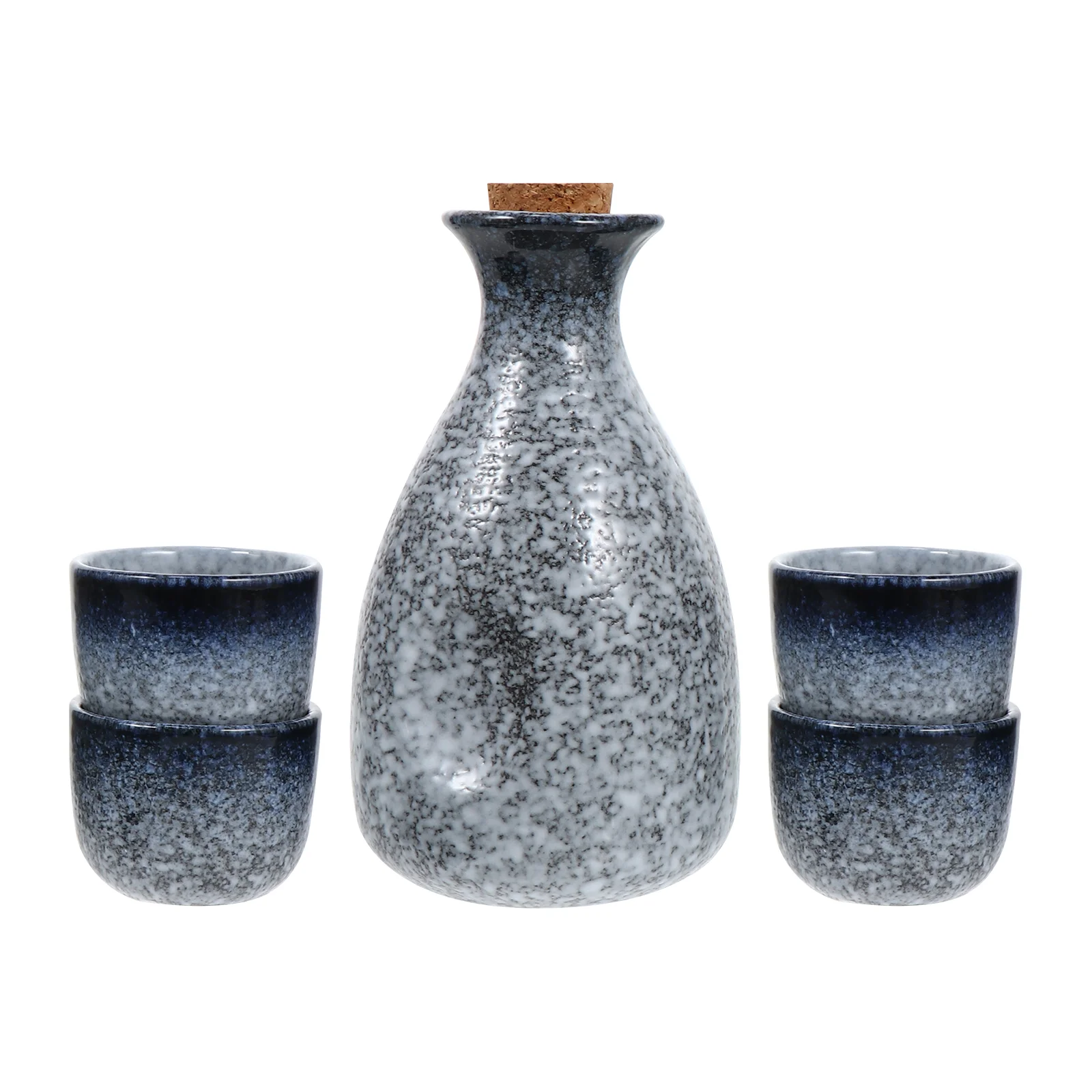 

Sake Set Cups Japanese Ceramic Bottle Pot Cup Saki Serving Porcelainwine Glasses Decanter Teaochokoholders Traditional Tokkuri