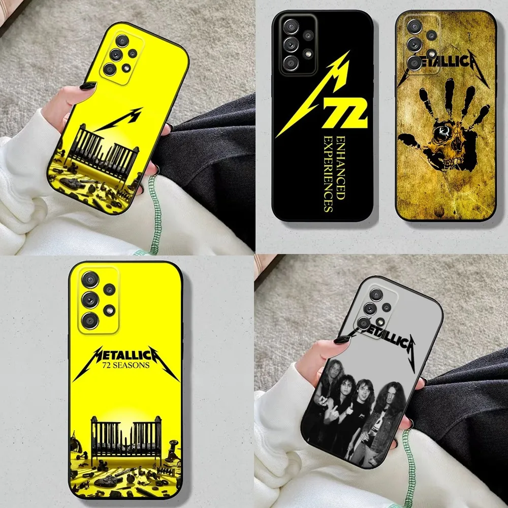 S-Seasons 72 M-Metallica Phone Case For Samsung S24 S23 S22 S21 S20 S10 S10E S9 Plus FE Note 20 Black Cover Shell