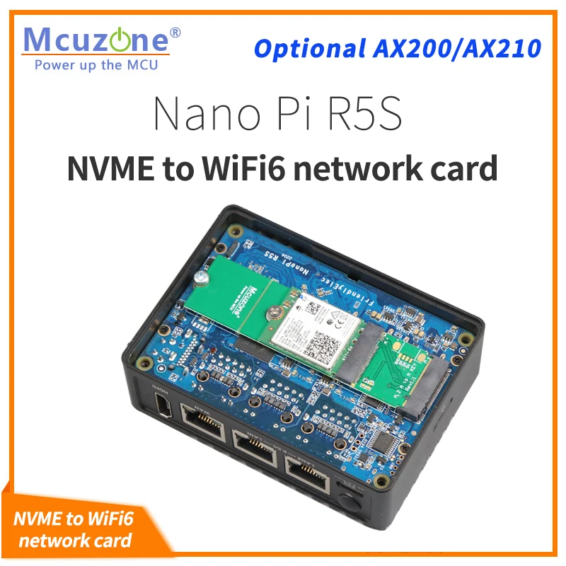 

M.2 M key NVME SSD TO A key WiFi6 AX200 AX210 MT7921K nanoPi R5S CM4 raspberryPi