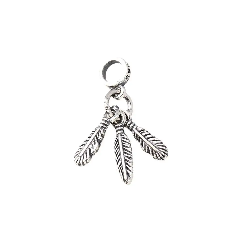 Серебряная подвеска с перьями CKNZ S0988