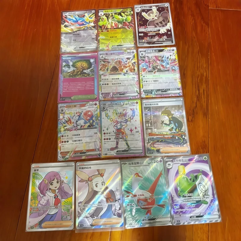 Фото Оригинальный набор коллекционных карт Pokémon TCG (китайская версия) Scarlet Violet Stellar Crystal CSV9C 17.0: подарочный набор, бустер-пак, игровая карта, набор монет №5