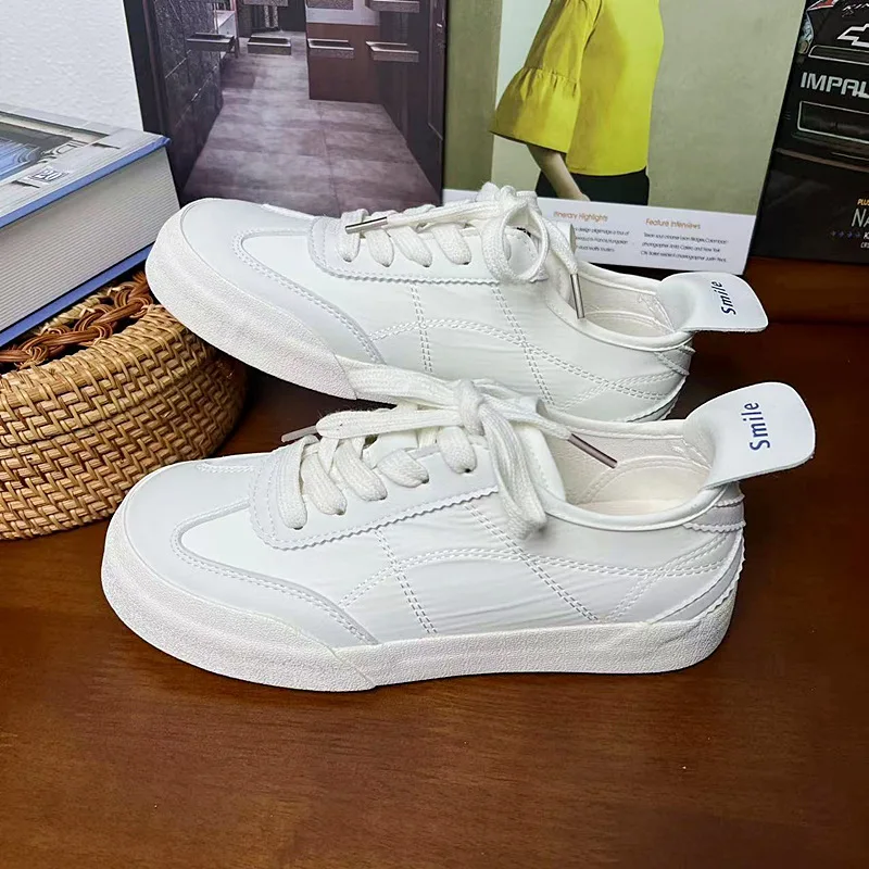 

Yellow Canvas Sneakers Woman Flats Shoes Spring Autumn Platform Sneakers Women Vulcanized Shoes Lace Up Sports Casual Sneakers