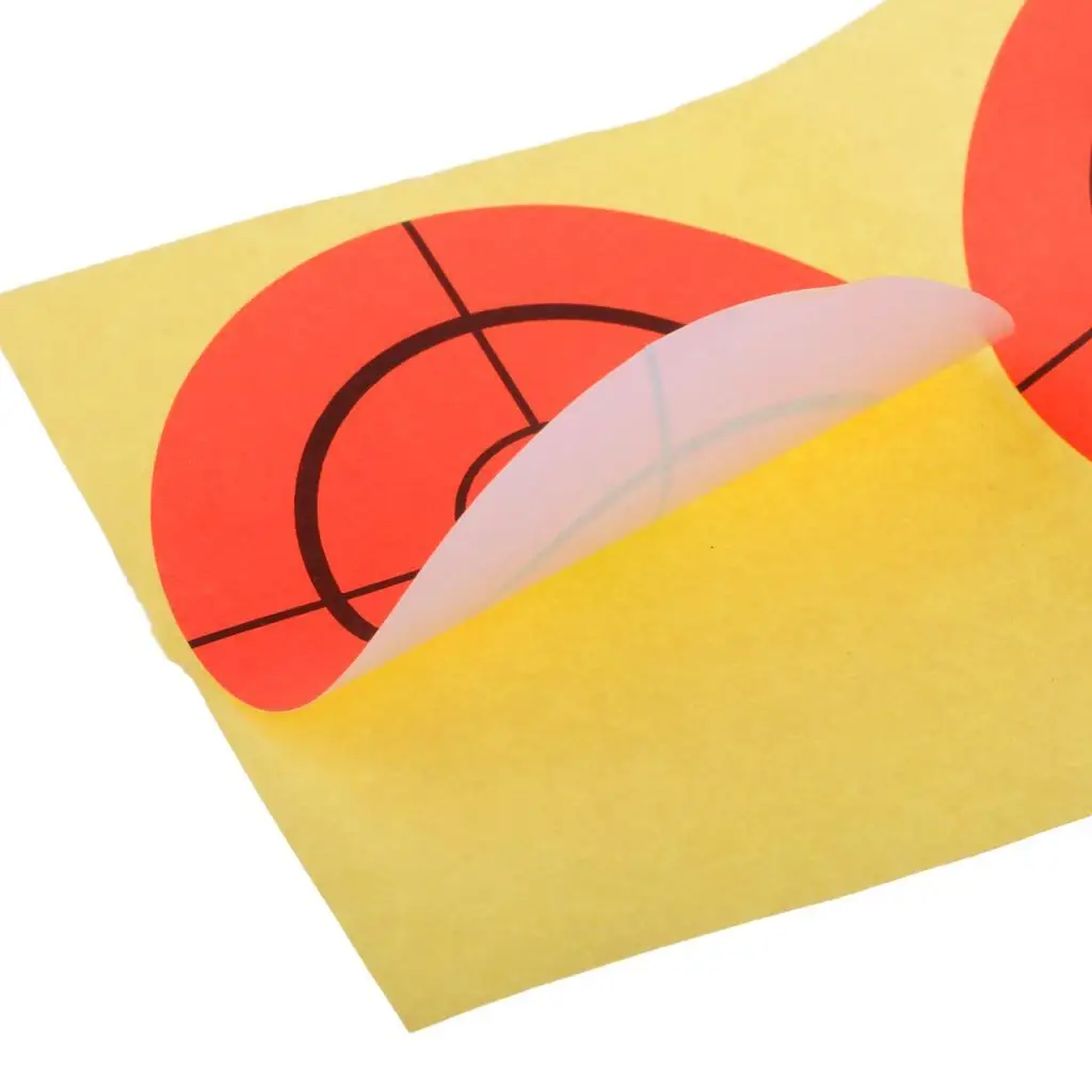 

2/3 100pcs Paper Target Roll Florescent 3 Adhesive Shooting Target Stickers