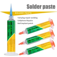 solder paste needle tube type lead free low temperature soldering paste sn42bi58 syringe smd solder flux repair welding paste