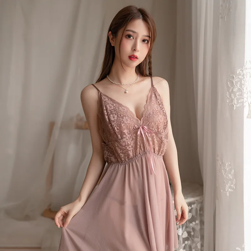 

Сексуальная ночная рубашка, ночное белье, нижнее белье, женская ночная рубашка, сексуальное кружевное соблазнительное нижнее белье, ночная ...