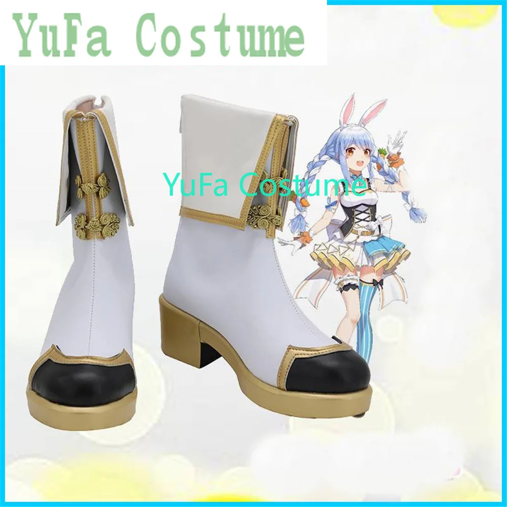 Kizuna Ai Vtuber Youtuber hololive Usada Pekora Обувь для косплея Сапоги Игра Аниме Костюм YuFa на