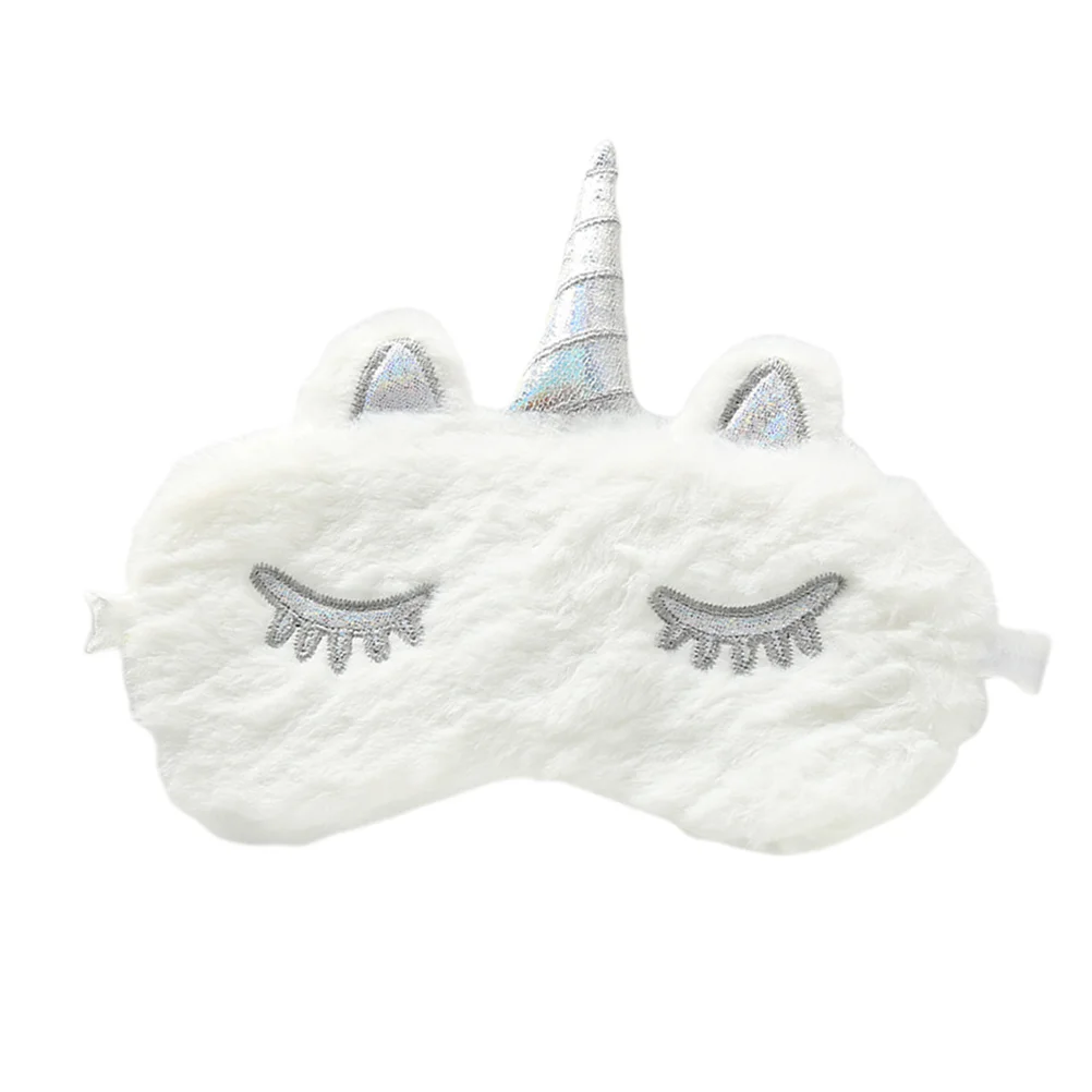 

Eye Sleepsleeping Kidsplushpatch Night Cartoon Blindfold Blindfolds Silk Shade Animal Cover Rainbow Novelty Girls Women Cute