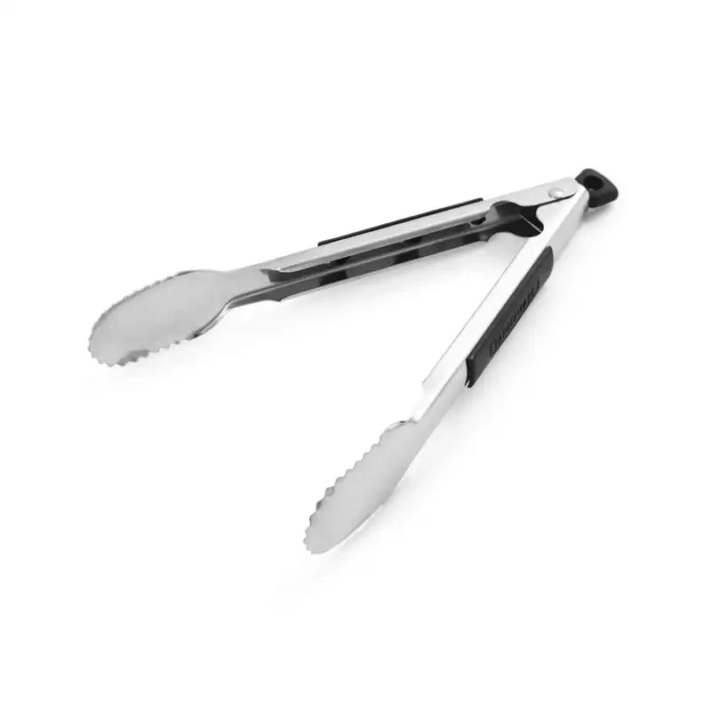

Soft-Grip Stainless Steel 9-inch Locking Kitchen Tongs