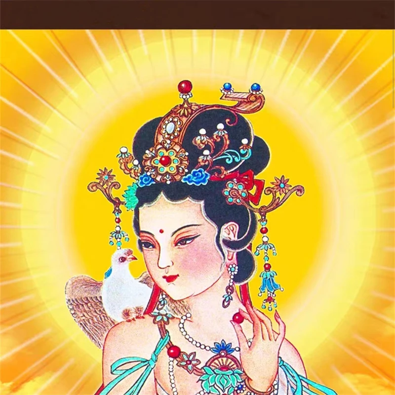 Картина с девятью небесными таинственными Богинями и таинственная мама небесный