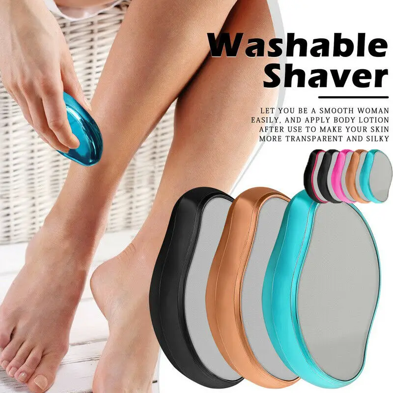 

Crystal Glass Hair Eraser For Body Arm Legs Physical Epilators Easy Cleaning Body Hair Remove Painless Reusable Beauty Tool New