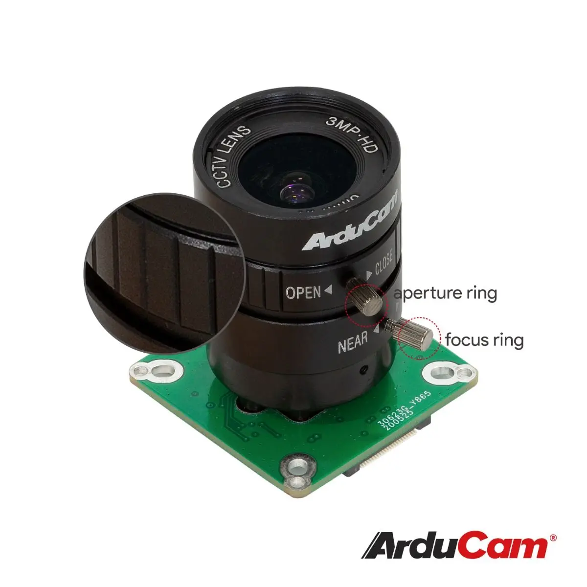 

Arducam High Quality Camera for Raspberry Pi, 12.3MP 1/2.3 Inch IMX477 HQ Camera Module with 6mm CS Lens for Pi 4B, 3B+, 2B, 3A+