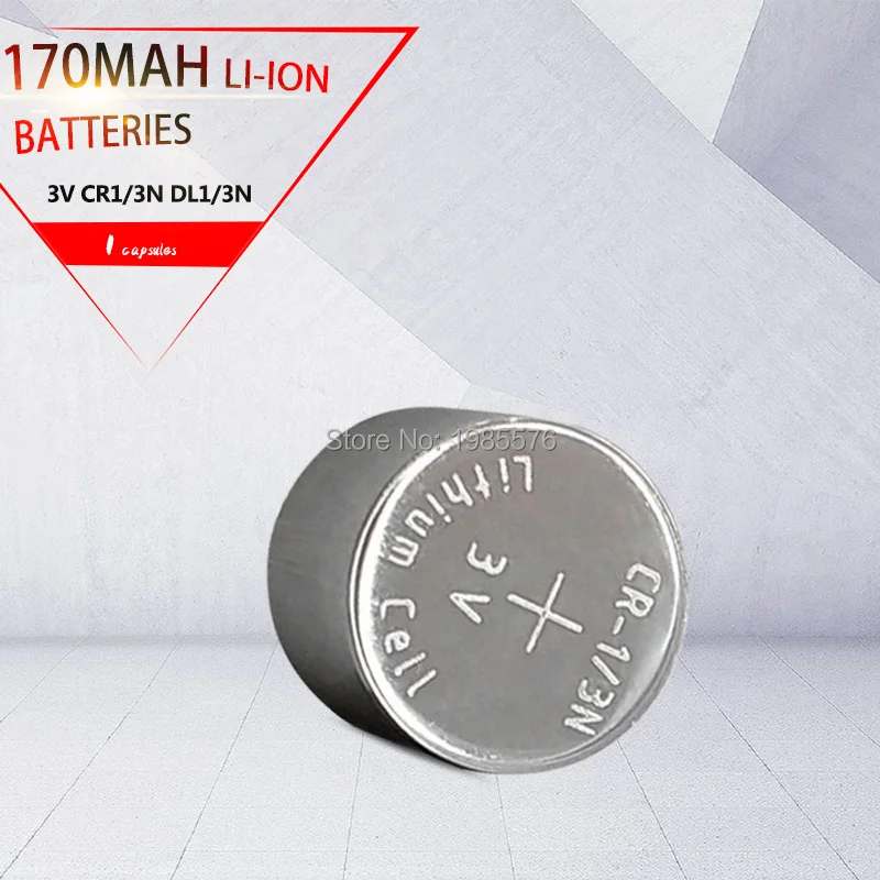 

1pc Original 3V DL-1/3N CR1/3N CR-1/3N CR13N M6 M7 Lithium Battery for Camera Locator Cell Button Dry Primary Batteries
