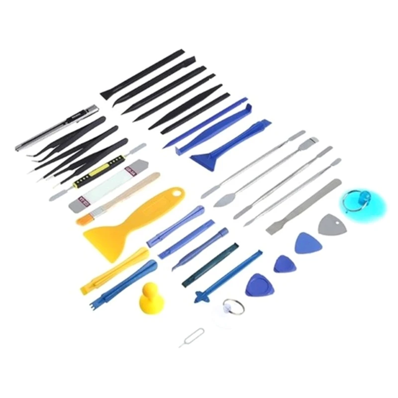 

37Pcs Metal & Plastic Spudger Set Repair Opening Pry Tool for Cellphone Laptop