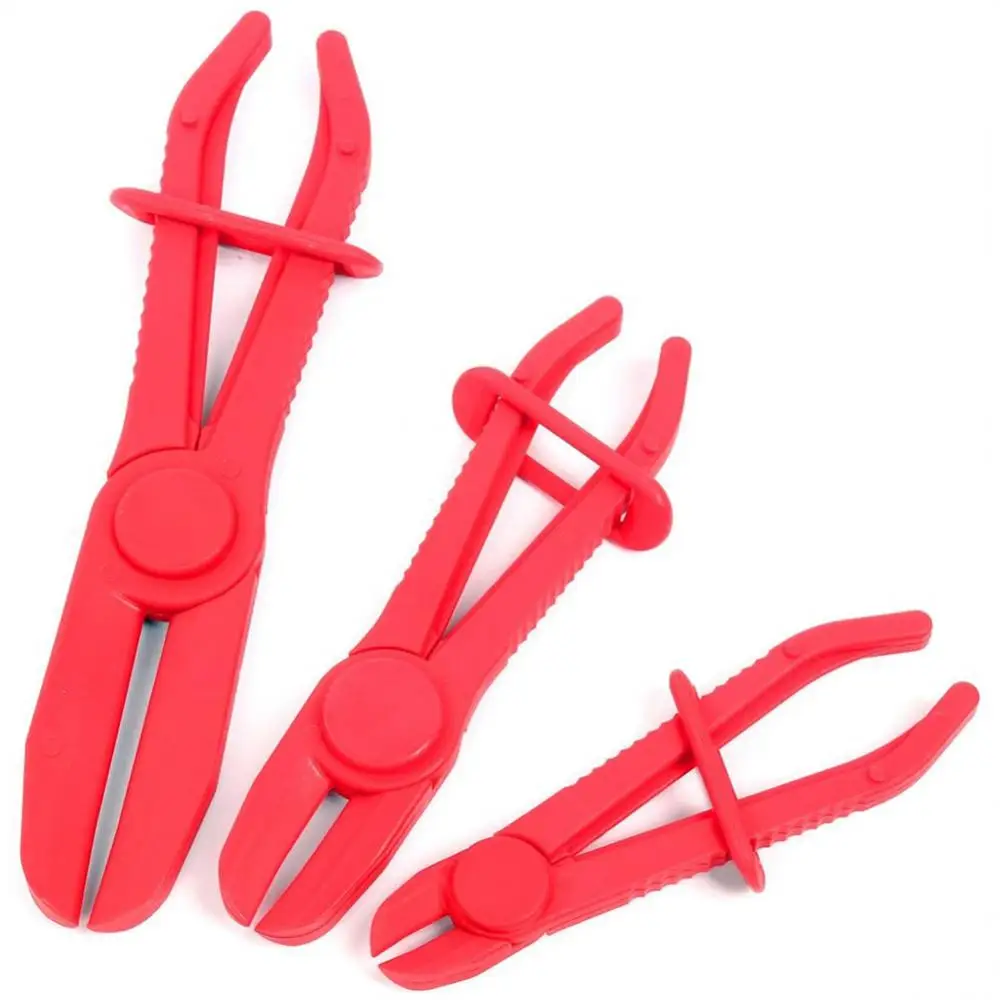 

3Pcs Nylon Hose Clamp Tool Set Brake Fuel Water Line Clamp Plier Hands Free Tool Car Repair Tools Hose Pliers Hoses & Clamps