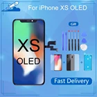 Лучший OLED-дисплей для iPhone XS, ЖК-дисплей с сенсорным экраном в сборе с 3D прикосновением, замена без битых пикселей с подарком, Новинка