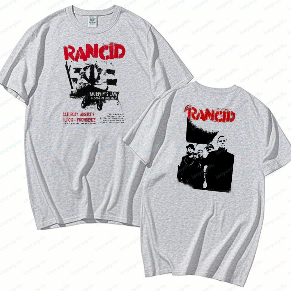Футболка унисекс Rancid с двусторонним принтом в стиле панк, с изображением плаката тура, повседневная, в стиле рок, крутая, модная, уличная одежда для женщин (art.: 3920d92f2571c) - 3920d92f2571c