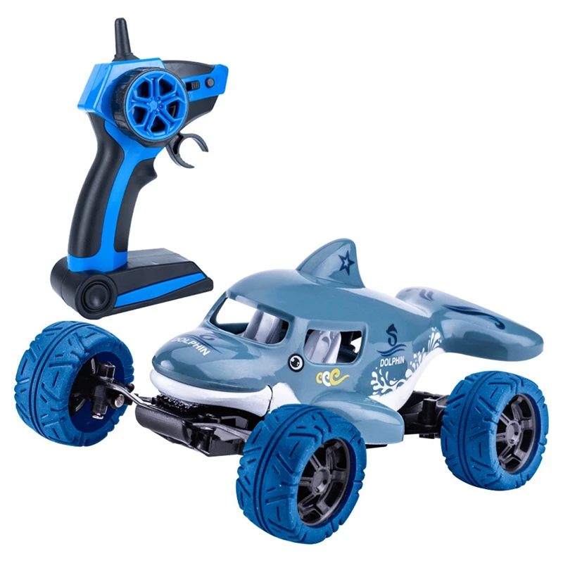 

RC Dolphin Car 2.4GHz 1:32 Mini Off-Road Car All Terrain Electric Buggy Toy Cars Stunt Truck Car for Boy Age 8 RC Toy