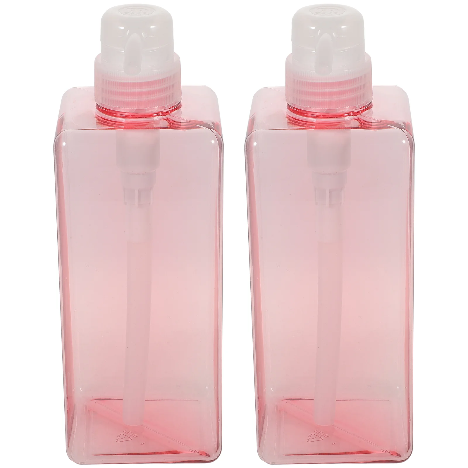 

2 PCS Bottle Pump Hair Shampoo Liquid Plastic Containers High Capacity Dispenser