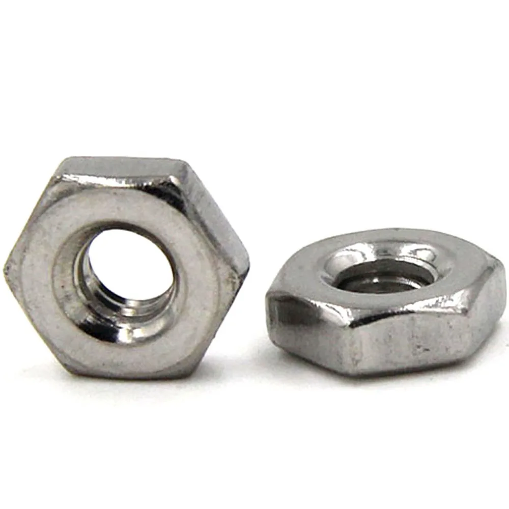 

10-50Pcs/Bag DIN439 Thin Hex Nuts 304 Stainless Steel M3-M12 Nuts