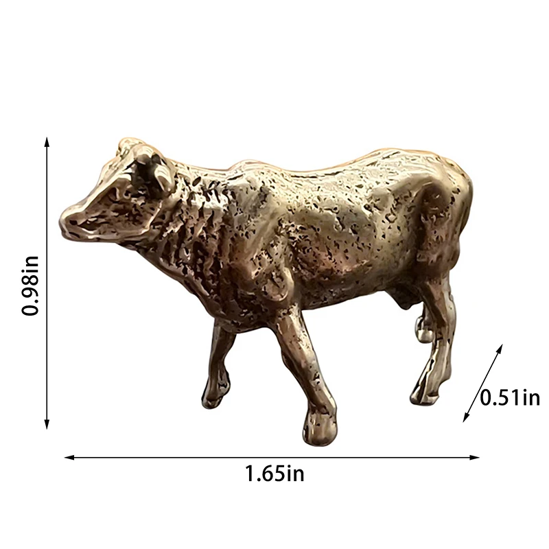 

Миниатюрные фигурки коров из латуни HENGHOME