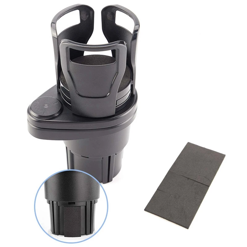

Universal 2 In 1 360 Degree Rotating Car-mounted Slip-proof Cup Holder Water Car Cup Holder Multifunctional Auto Accessory