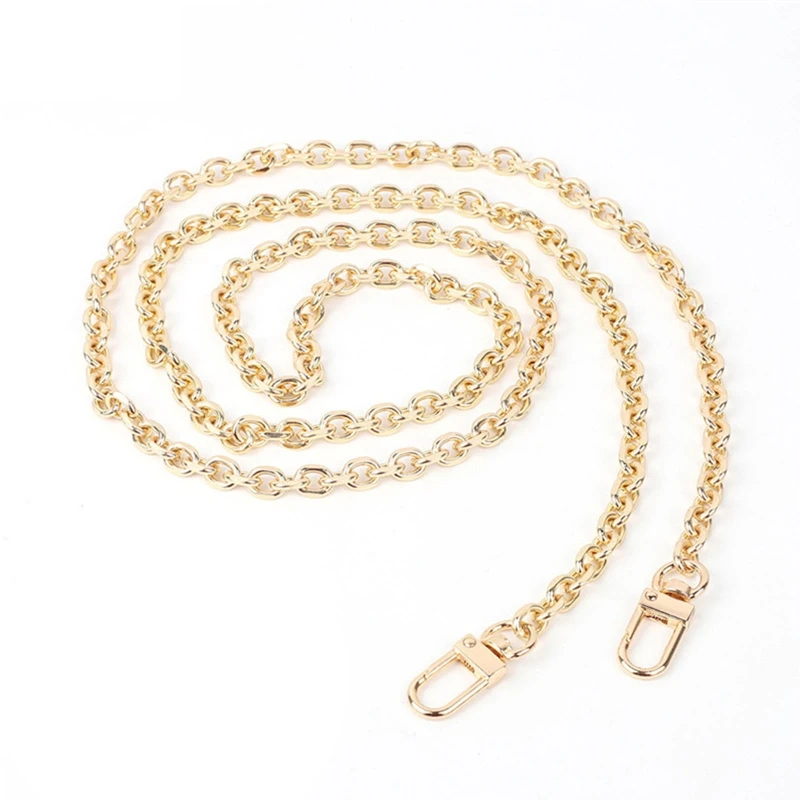 

120cm DIY Chain Strap Handbag Chains Accessories Lady Shoulder Bags Crossbody Replacement Straps with Metal Buckles Making 066F