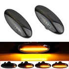 Динамический светодиодный габаритный светильник онарь для Nissan CUBE Qashqai Dualis March Note EVALIA X-TRAIL NV200, повторитель сигнала поворота, 2 шт.
