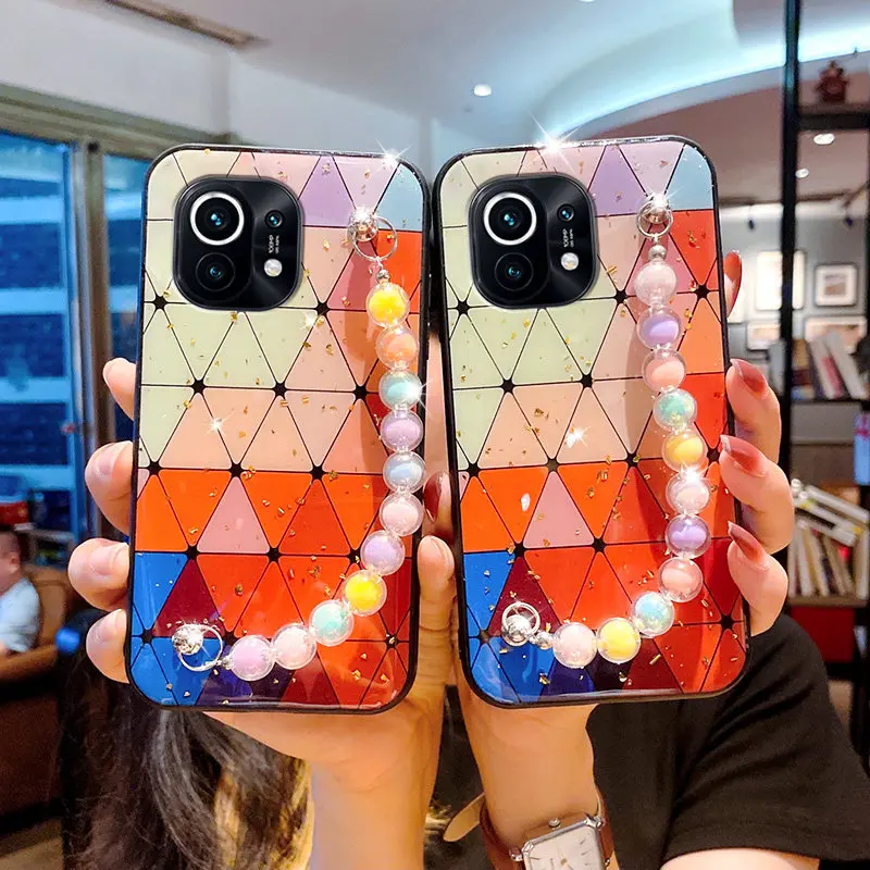 For Redmi 10 Case Luxury Plush Colorful Love bracelet Phone Case For Xiaomi 11Lite 10T 11X 11 POCO X3 M3 F3 Redmi Note10 10S 9T