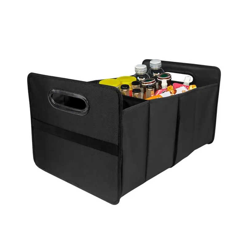 

Складной автомобильный органайзер для хранения, Складной автомобильный органайзер для багажника с ручками, портативный большой ящик для хранения с 2