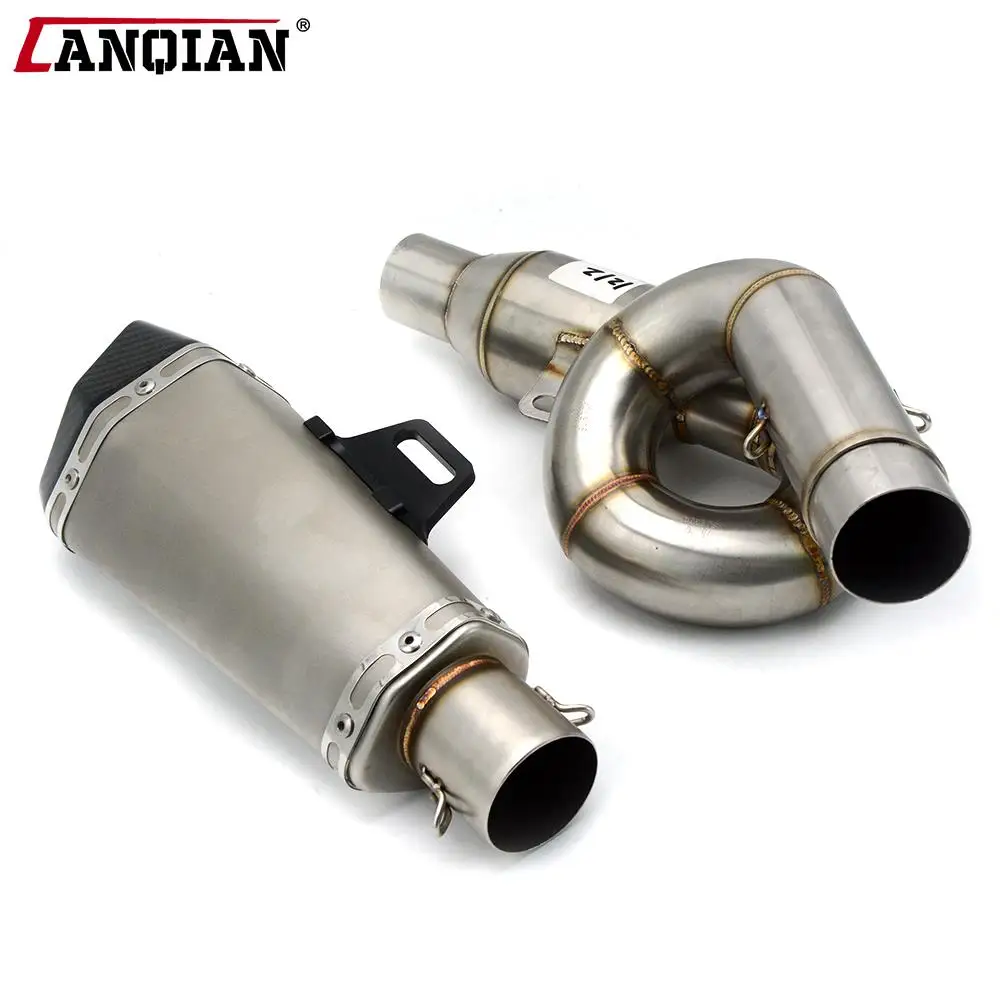 Купи FOR KAWASAKI Z800 2012-2017 2013 2014 2015 2016 Motorcycle Exhaust Pipe Muffler Motorbike Exhaust Modified Exhaust Pipe за 6,235 рублей в магазине AliExpress