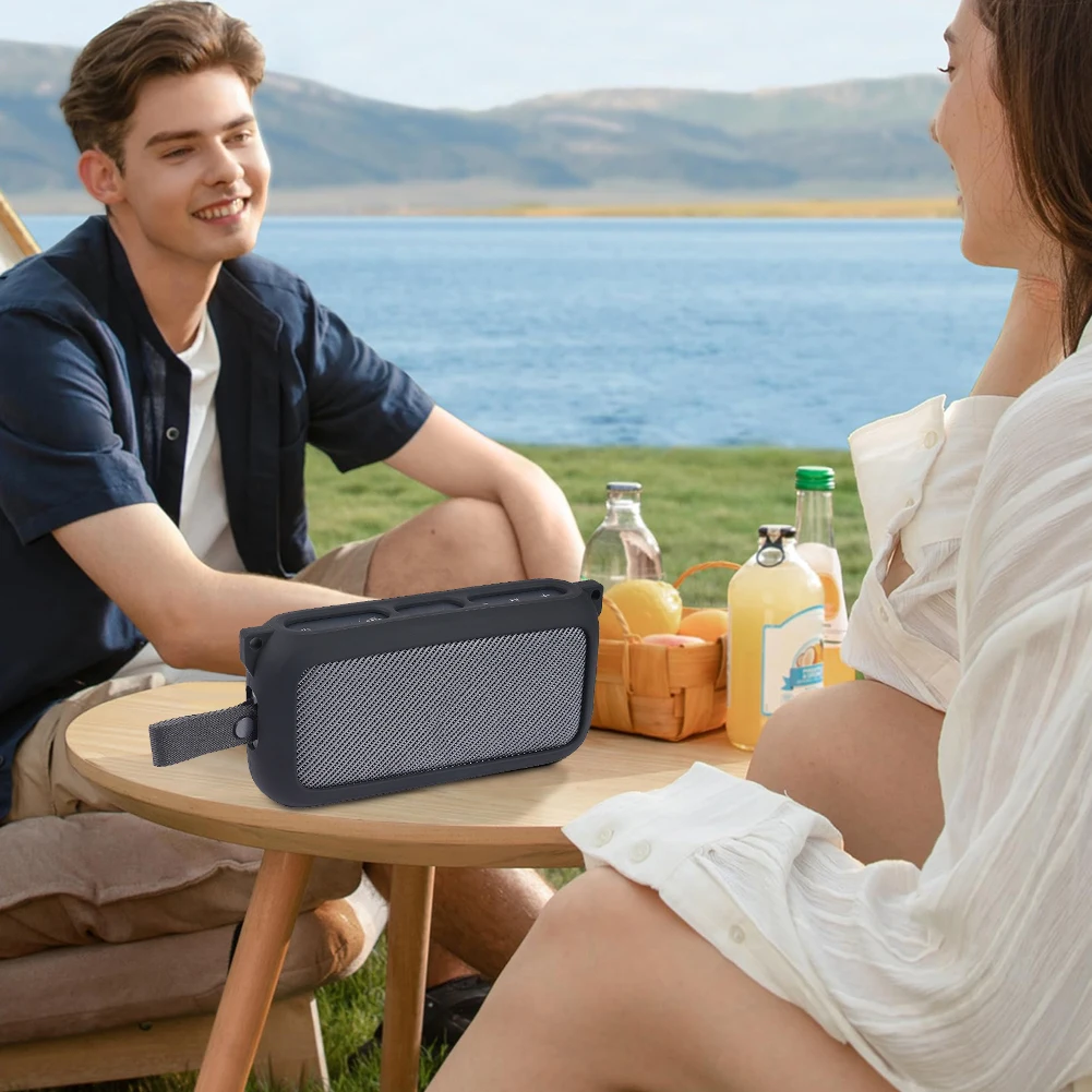 Силиконовый Защитный Чехол Для Динамика Anker Soundcore Motion 300 С Плечевым Ремнем