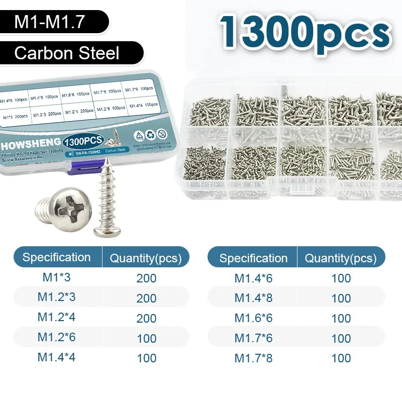 

Набор саморезов Howsheng Phillips M1-M4