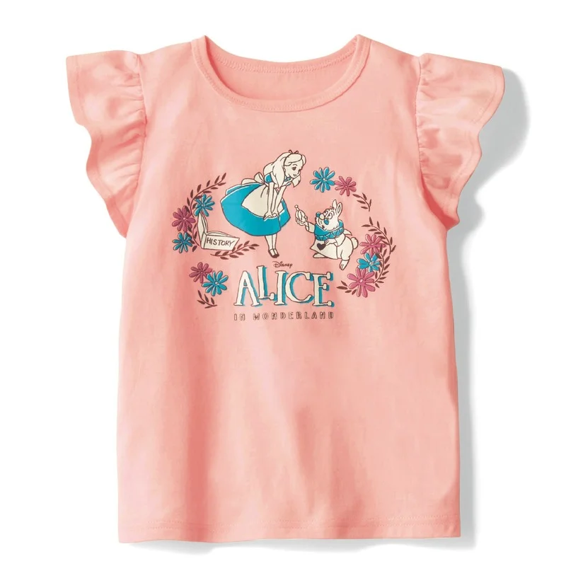 Футболки для маленьких девочек графические футболки с мультяшным принтом