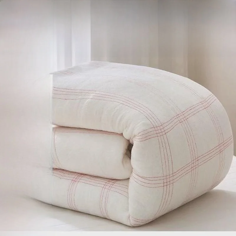 Cotton Quilt Household Duvet Insert Mattress Single Student Dormitory Double Autumn and Winter Thic...