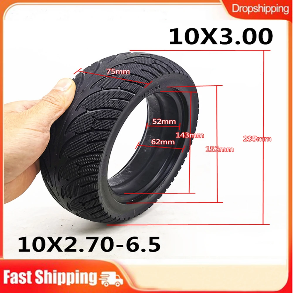 

10 Inch 10x2.70-6.5 Solid Tire For Electric Scooter 10X3.00-6 Solid Tires Speedway 5 Dualtron 3 Rubber Scooter Tyre E-Scooter