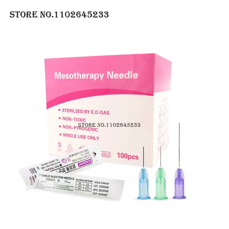 

Sharp Needle Single Package Advanced Technology 34G 4mm 30G 25mm Hypodermic/Mesotherapy Needles