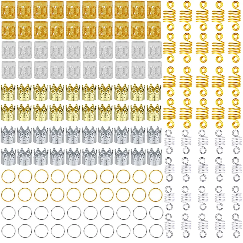 

1 Набор, металлические африканские Кольца для волос