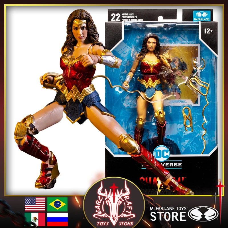 

Фотофон игрушки McFarlane Shazam WONDER WOMAN (SHAZAM! Фурия богов) DC Multiverse 7-дюймовая коллекция подвижных фигурок