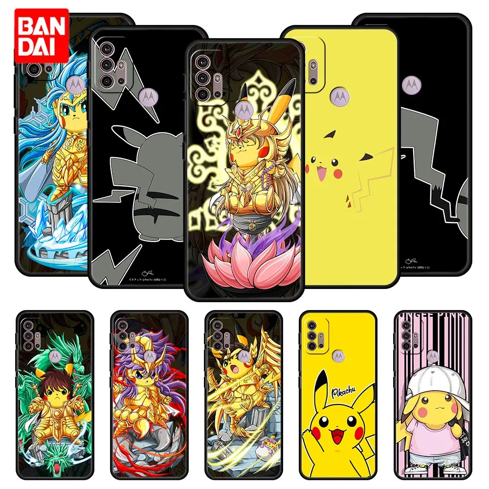 

Cover Case for Motorola Moto G30 G50 G60 G8 G9 G200 G31 G60s Power Plus Play Lite Bag Capa Armor Phone Pokemon Go Manga Cute