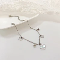 kose fashion all match jewelry ins ladies bracelet niche design love hand jewelry personality simple peach heart bracelet female