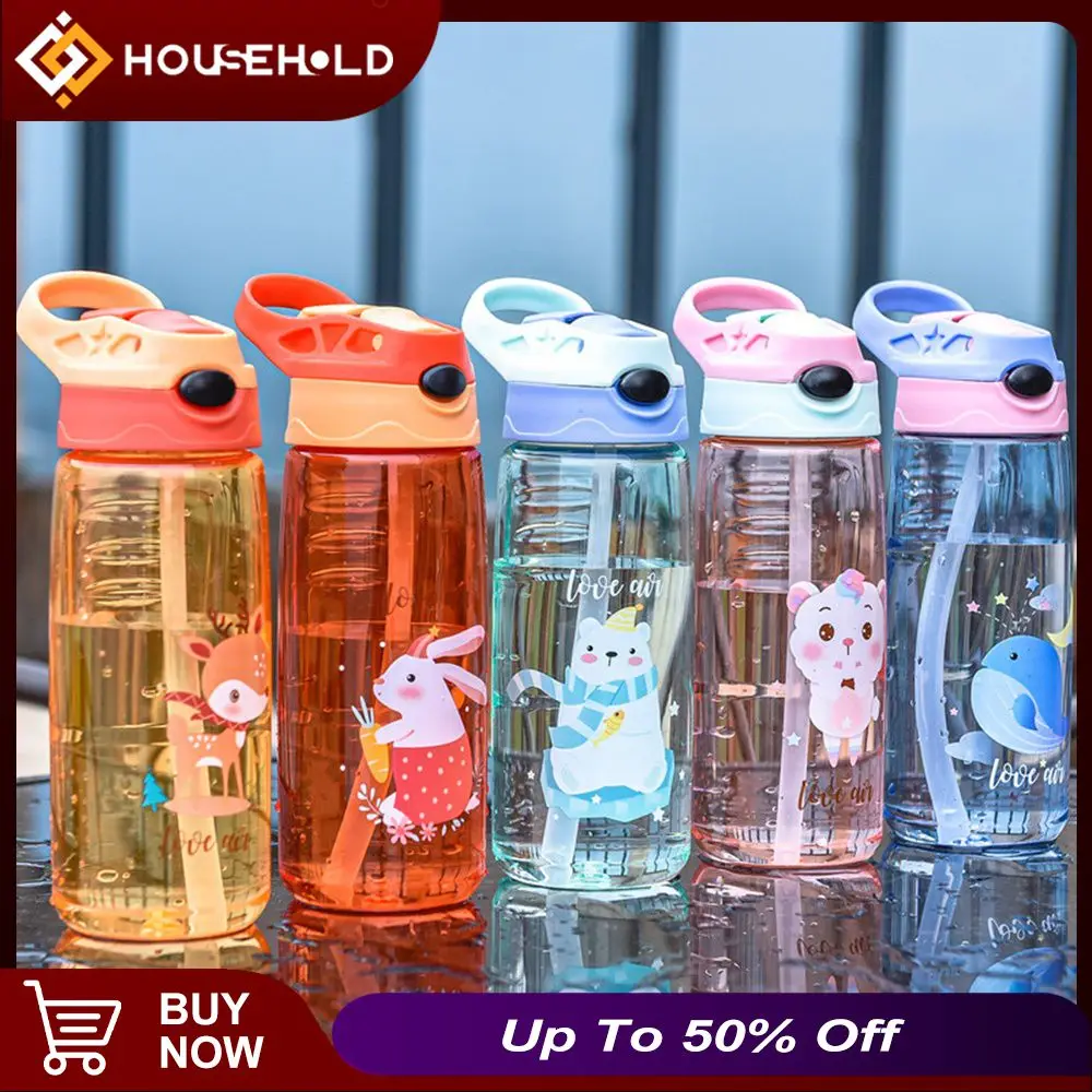 

Portable Sports Fitness Cup Male And Female With Straw Water Bottle 20.5x6.5cm Girls Travel Bottles High Value Plastic Cup Large