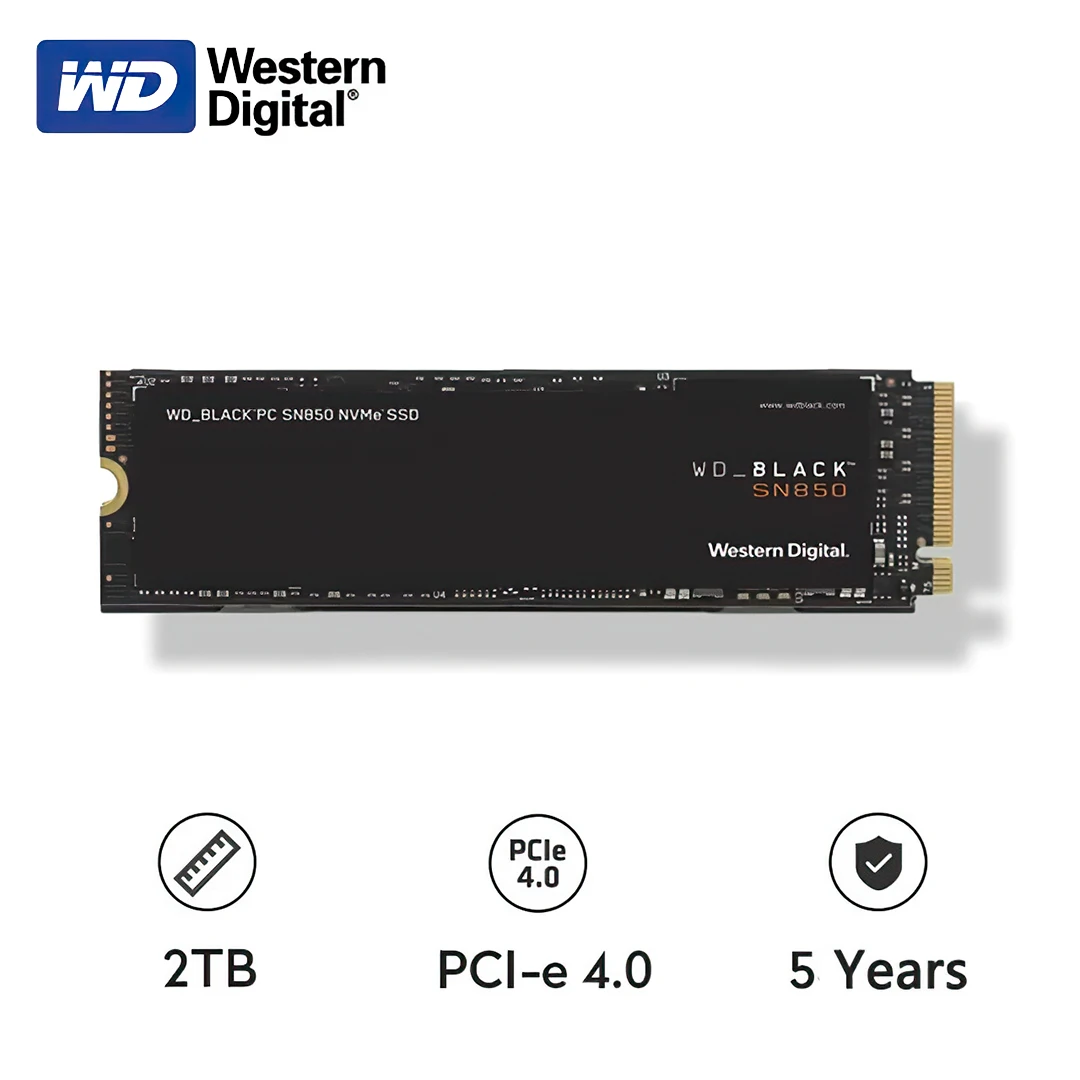 Встроенный твердотельный накопитель Western Digital WD_BLACK SN850 1 ТБ Φ M.2 2280 PCIe 4 0 Gen4