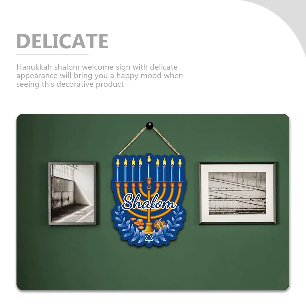 Знак на дверь Хануки эмблемы подвесной орнамент переднее добро пожаловать