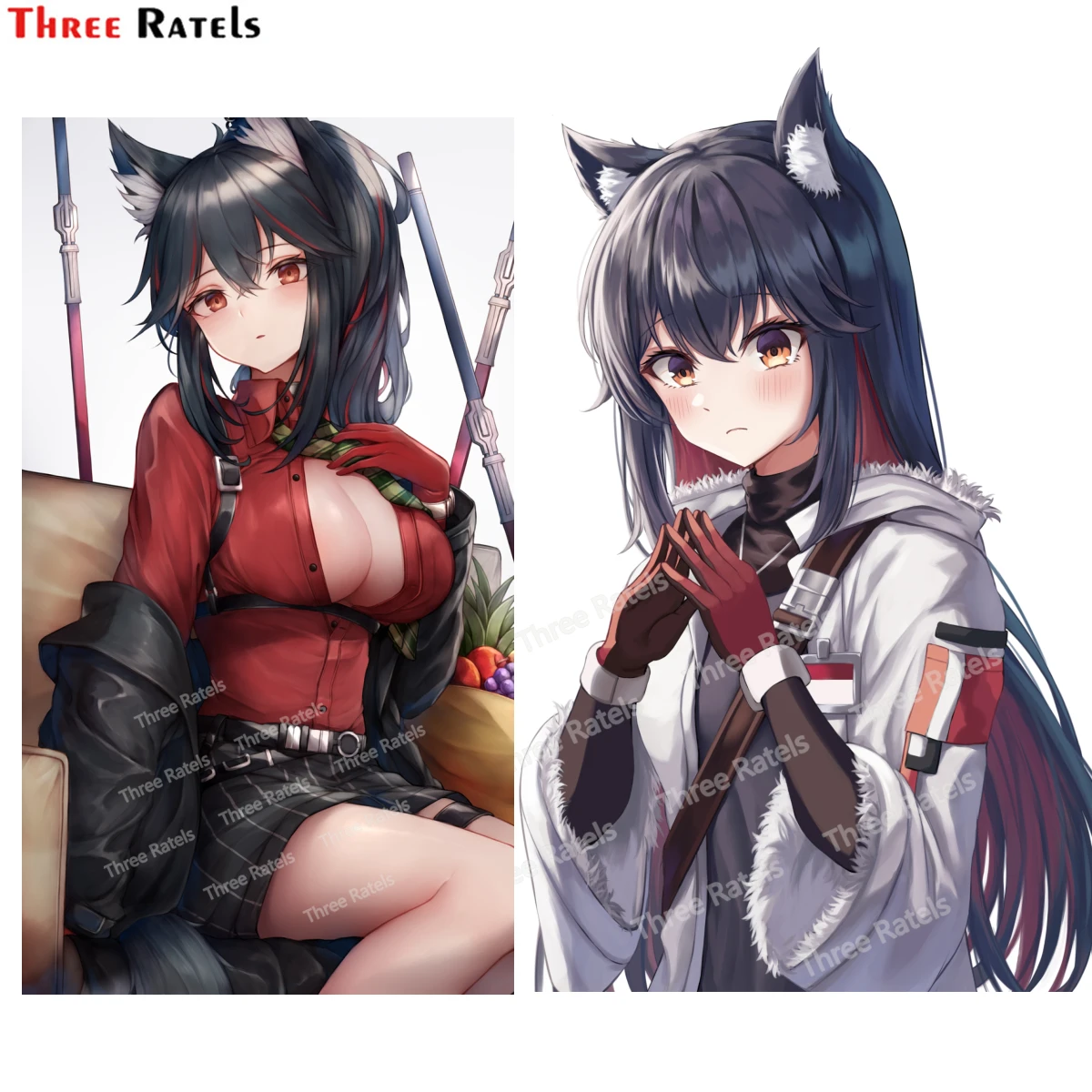 

Three Ratels G209 Texas And Texas Arknights Car Stickers Personality Creative Decal Waterproof Cartoon Vinyl Material