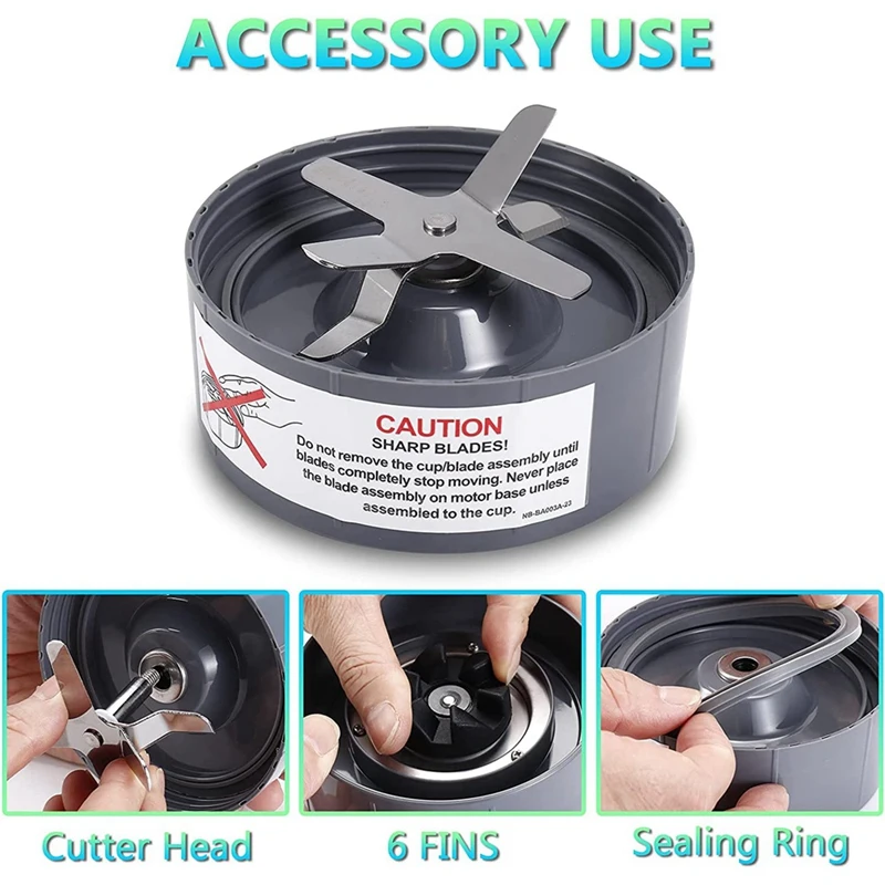 Чашка блендера на 24 унции и лезвие экстрактора комплект аксессуаров для