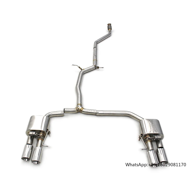 YD 304 выхлопная система Catback из нержавеющей стали для AUDI A4/A5 B8/B9 2.0T 2016-2022 выхлопные