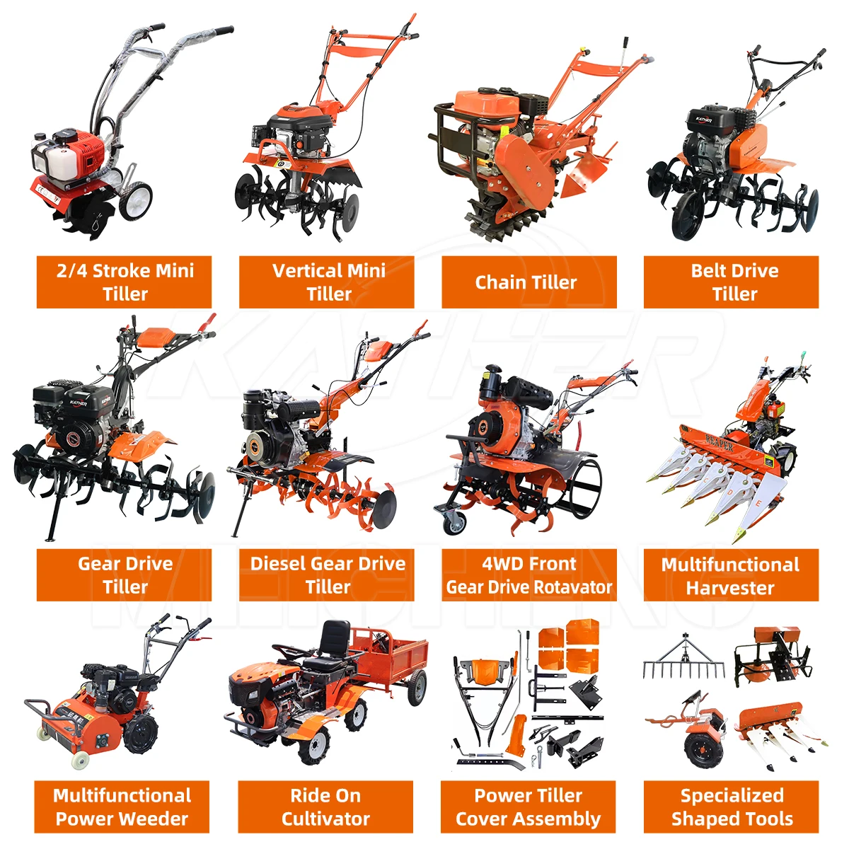 Мотокультиватор с ременным приводом 7HP 7.5HP KATHER LONCIN ZONSEN RATO SHINERAY DUCAR, цепной культиватор для фермерских хозяйств (art.: 3920d98ef64e6) - 3920d98ef64e6