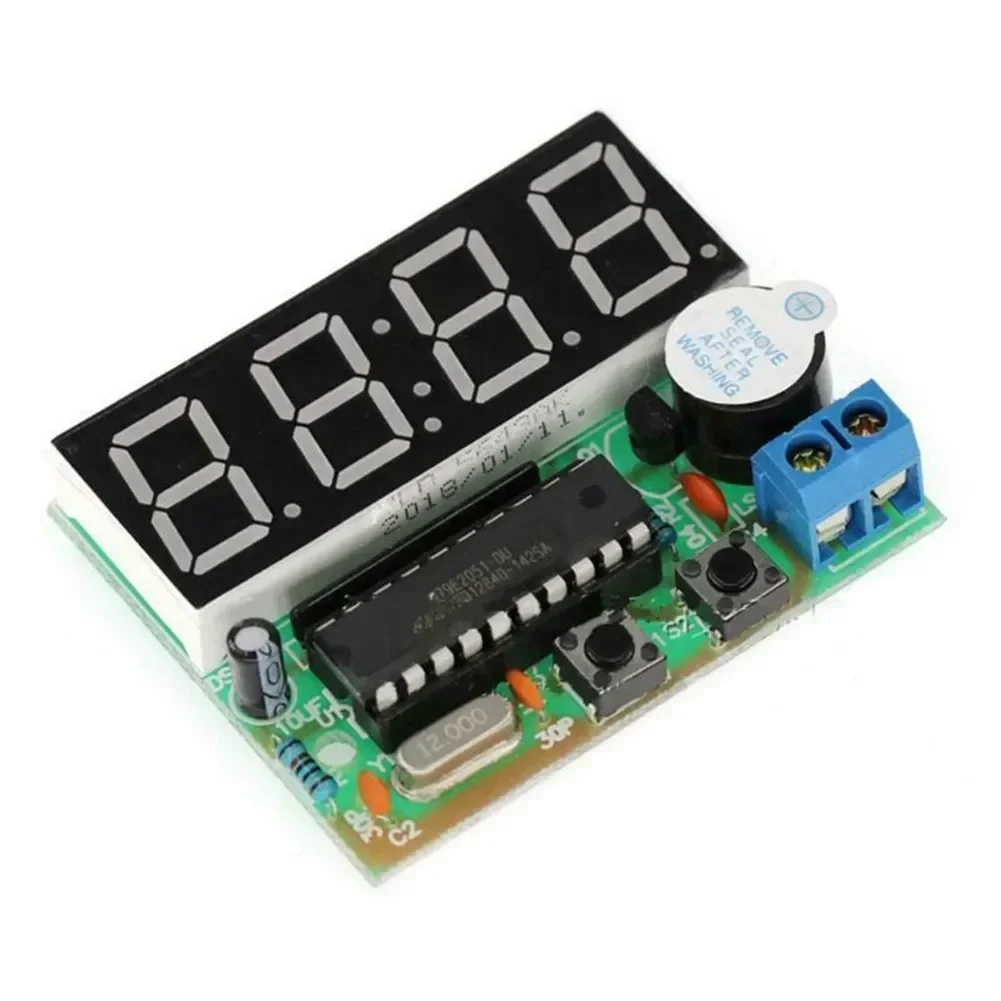 4-битный набор цифровых электронных часов AT89C2051 модуль сделай сам для пайки